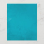 ヴィンテージターコイズと金ゴールドシャビー結婚フローラ チラシ (裏面)