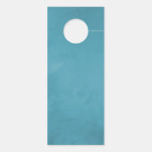 ヴィンテージターコイズと金ゴールドシャビー結婚フローラ ドアノブサイン (裏面)