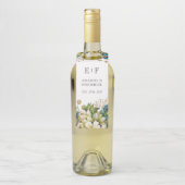 ヴィンテージターコイズと金ゴールドシャビー結婚フローラ ボトルネックタグ (ボトル)