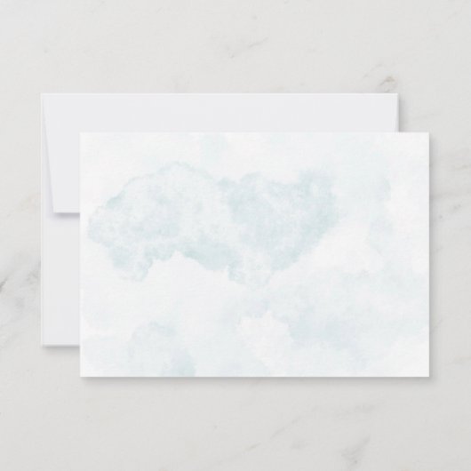 ヴィンテージターコイズと金ゴールド牡丹結婚の感謝 招待状 (裏面)