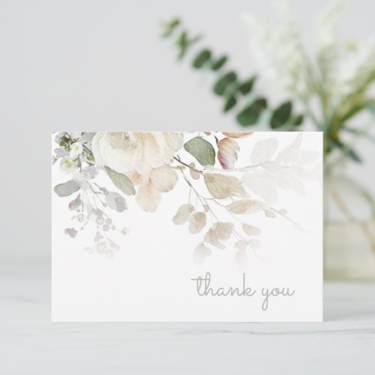 ヴィンテージターコイズの感謝を伝えるノートカード サンキューカード (スタンド正面)