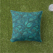 ヴィンテージターコイズツーリング革アウトドア アウトドアクッション (芝生)