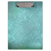 ヴィンテージターコイズティール（緑がかった色）ヴィンテージパターン