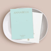 ヴィンテージターコイズブルーイヤリングディスプレイカード