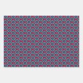 ヴィンテージターコイズレッドフローラディアンツスバーバスタトゥラ ラッピングペーパーシート (正面2)