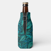 ヴィンテージターコイズ彫り革 ボトルクーラー (ボトル裏面)