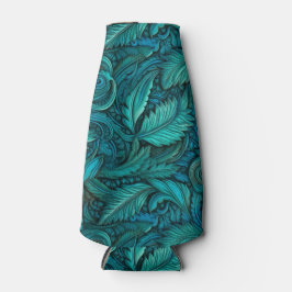 ヴィンテージターコイズ彫り革 ボトルクーラー