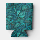 ヴィンテージターコイズ彫り革 缶クーラー (正面)