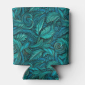 ヴィンテージターコイズ彫り革 缶クーラー (裏面)