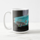 ヴィンテージターコイズ転換模型車 コーヒーマグカップ (左)