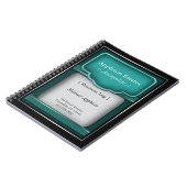 ヴィンテージターコイズ – ビジネスノートブック ノートブック (左側)