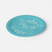 ヴィンテージターコイズ | 卒業党 ペーパープレート (アングル)