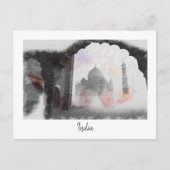 ヴィンテージタージマハルハガキ – レトロ旅行お土産 シーズンポストカード (正面)