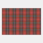 ヴィンテージタータンチェックパターン ラッピングペーパーシート (正面3)