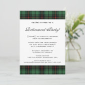 ヴィンテージタータンチェック、デビッドソンモダン退職パーティー 招待状 (スタンド正面)