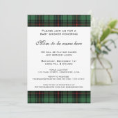 ヴィンテージタータン、デイビッドソン モダン ベイビーシャワー 招待状 (スタンド正面)