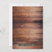 ヴィンテージタートルアダルトバースデーパーティーの招待 招待状 (裏面)