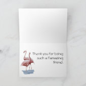 ヴィンテージターナーフラミンゴフレンドサンキューカード サンキューカード (内部)