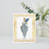 ヴィンテージターンオブセンチュリーファッションヴィンテージアート ポストカード (スタンド正面)