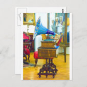 ヴィンテージターンテーブル ポストカード (正面/裏面)