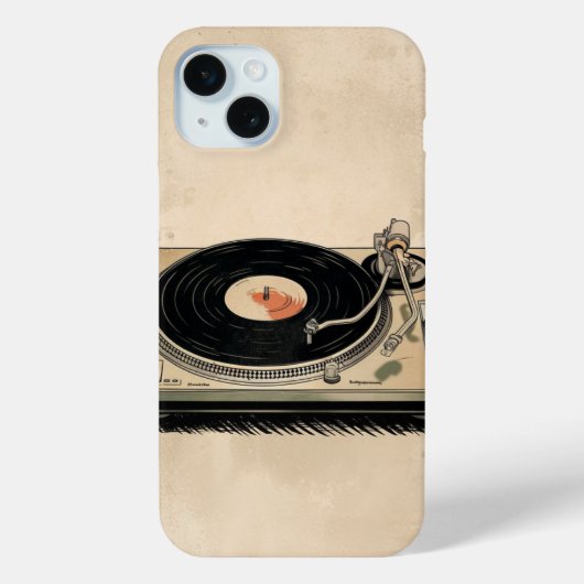 ヴィンテージターンテーブル Case-Mate iPhoneケース (裏面)