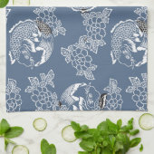 ヴィンテージタ日本のトゥーコイ(Carp) キッチンタオル (折り畳み)