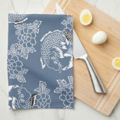 ヴィンテージタ日本のトゥーコイ(Carp) キッチンタオル (四つ折り)