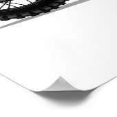 ヴィンテージダイサイドチョッパー自動二輪車 ポスター (角)