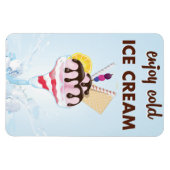 ヴィンテージダイナーアイスクリームレストラン マグネット (横)