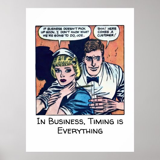 ヴィンテージダイナーシーン1950年代のホラー漫画 ポスター (正面)