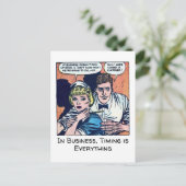 ヴィンテージダイナーシーン1950年代のホラー漫画 ポストカード (スタンド正面)