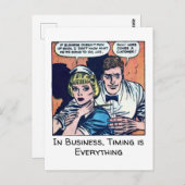 ヴィンテージダイナーシーン1950年代のホラー漫画 ポストカード (正面/裏面)