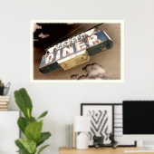 ヴィンテージダイナー標識 ポスター (ホームオフィス)