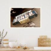 ヴィンテージダイナー標識 ポスター (キッチン)