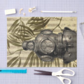 ヴィンテージダイビングヘルメット 薄葉紙 (クラフト)