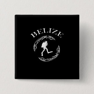 ヴィンテージダイビングベリーズスキューバ海衣装ギフト 缶バッジ