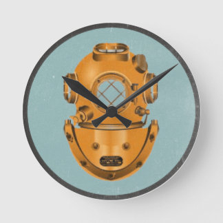 ヴィンテージダイビングベル ラウンド壁時計