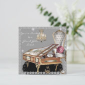 ヴィンテージダイヤモンドウェディングイベント招待状 招待状 (スタンド正面)