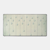 ヴィンテージダイヤモンドティール(緑がかった色)ラインビクトリアンストーン デスクマット (正面)