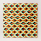 ヴィンテージダイヤモンドラスターシームレスパターン ジグソーパズル (横)