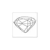 ヴィンテージダイヤモンド付きゴム印 ラバースタンプ (インプリント)