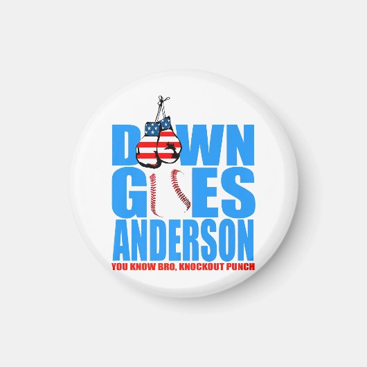 ヴィンテージダウンがアンダーソンのシャツ マグネット (正面)