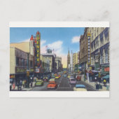 ヴィンテージダウンタウンデンバー葉書 – 再印刷 ポストカード (正面)