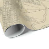 ヴィンテージダウンタウンヒューストンの地図(1913) ラッピングペーパー (ロールコーナー)