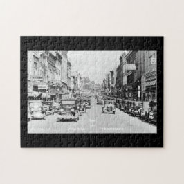 ヴィンテージダウンタウンブリストルVA TNポストカード ジグソーパズル