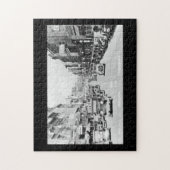 ヴィンテージダウンタウンブリストルVA TNポストカード ジグソーパズル (縦)