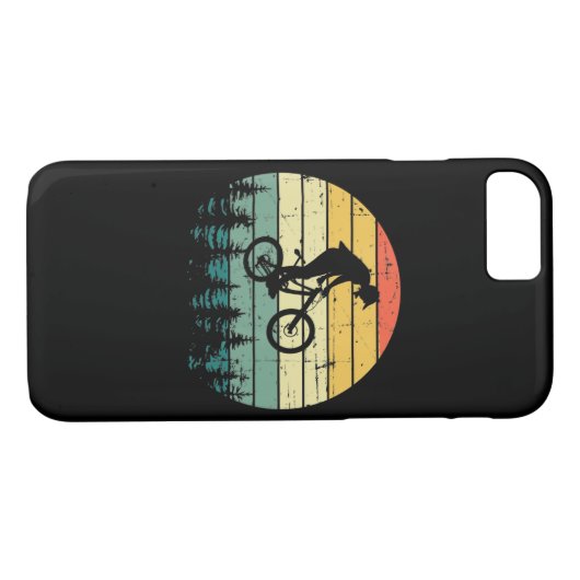 ヴィンテージダウンヒルMTBマウンテンバイク Case-Mate iPhoneケース (裏面(横))