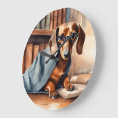 ヴィンテージダシュント旧図書館 ラージ壁時計 (傾斜)