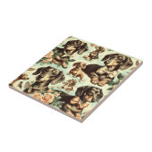 ヴィンテージダシュント絵を描シームレス タイル (側面)