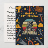 ヴィンテージダジラ魔物のギフトカードの父 招待状 (正面/裏面)